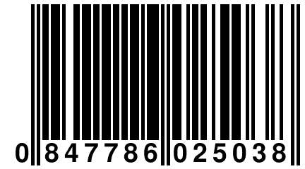 0 847786 025038