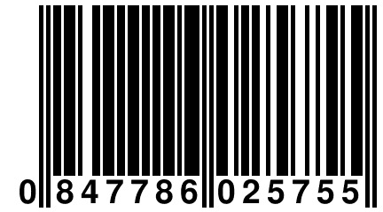 0 847786 025755