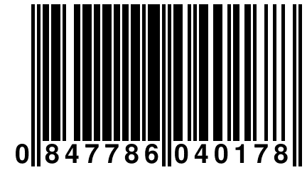 0 847786 040178