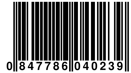 0 847786 040239