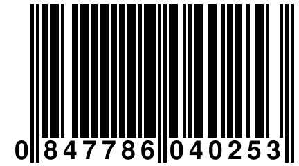 0 847786 040253