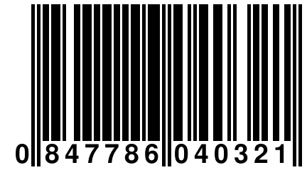 0 847786 040321