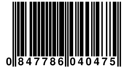 0 847786 040475