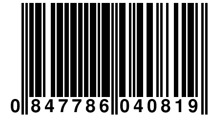 0 847786 040819