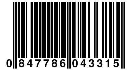 0 847786 043315