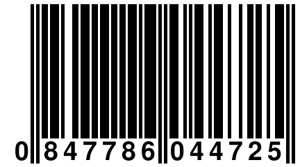0 847786 044725