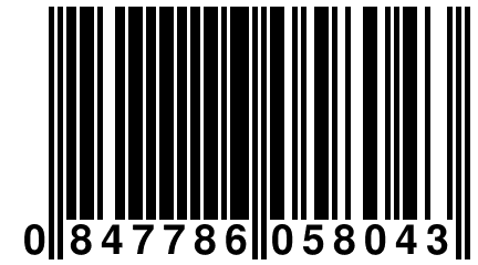 0 847786 058043