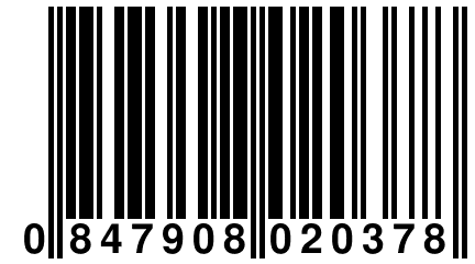 0 847908 020378