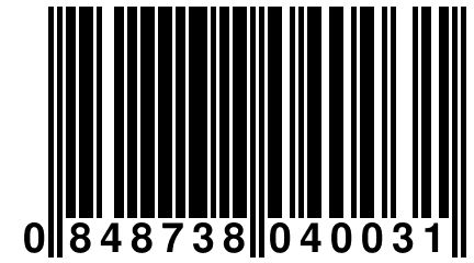 0 848738 040031