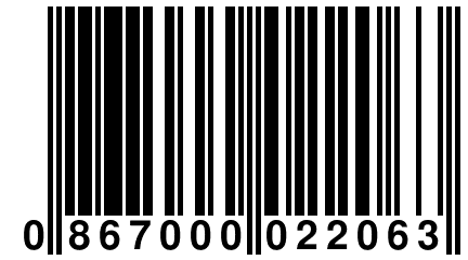 0 867000 022063