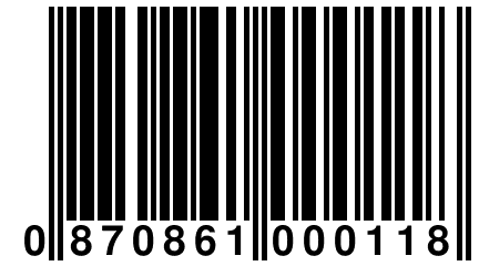 0 870861 000118