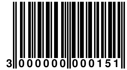 3 000000 000151