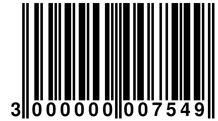 3 000000 007549