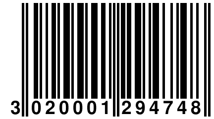 3 020001 294748