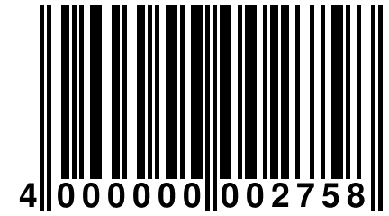 4 000000 002758