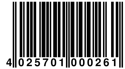 4 025701 000261