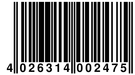 4 026314 002475