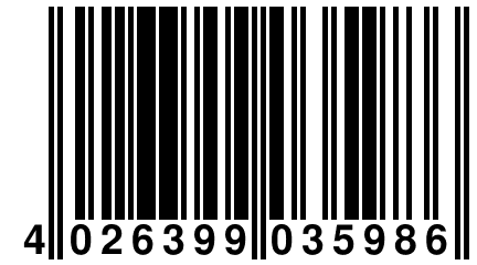 4 026399 035986
