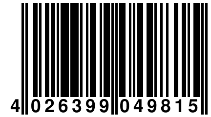 4 026399 049815