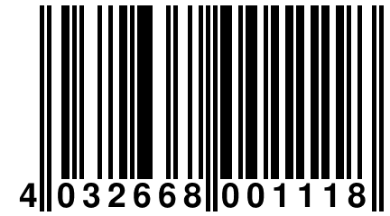4 032668 001118