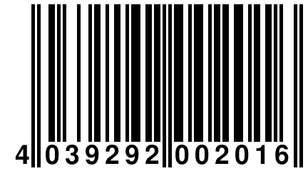 4 039292 002016