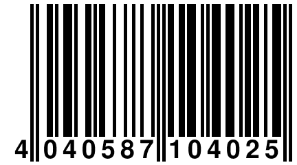 4 040587 104025