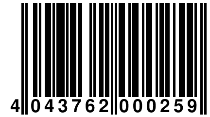 4 043762 000259