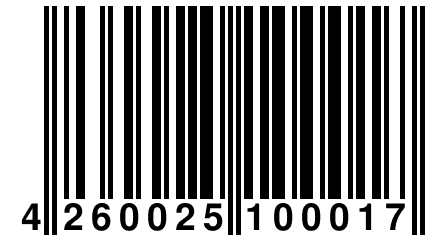 4 260025 100017