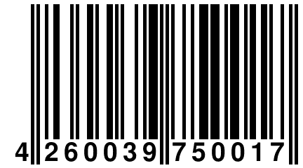 4 260039 750017