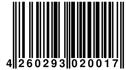 4 260293 020017