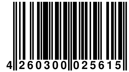 4 260300 025615