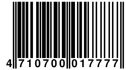 4 710700 017777