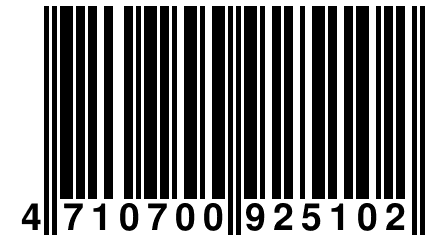 4 710700 925102