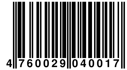 4 760029 040017