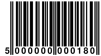 5 000000 000180