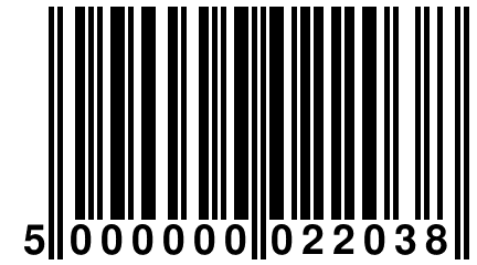 5 000000 022038