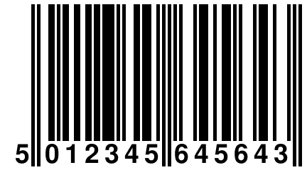 5 012345 645643