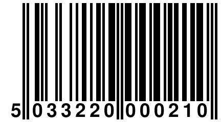 5 033220 000210