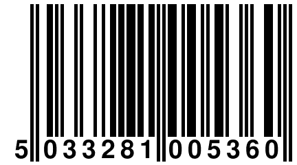 5 033281 005360