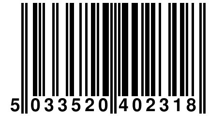 5 033520 402318