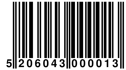 5 206043 000013
