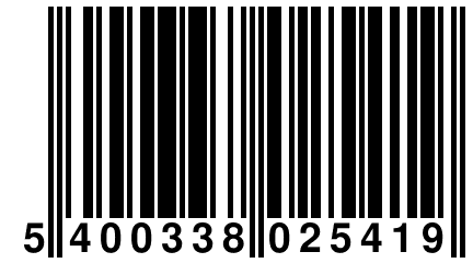 5 400338 025419