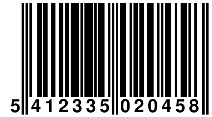 5 412335 020458