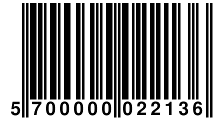 5 700000 022136