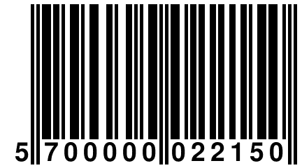 5 700000 022150