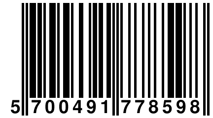 5 700491 778598