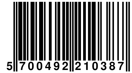 5 700492 210387