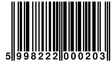 5 998222 000203
