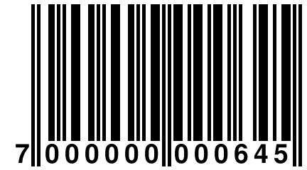 7 000000 000645