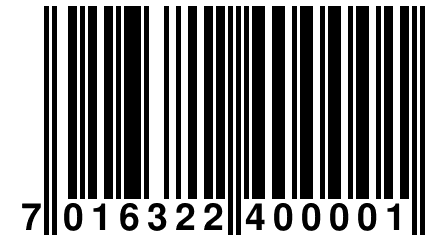 7 016322 400001